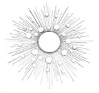 Starburst Wire Wall Mirror