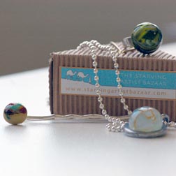 Handmade Glass Jewelry from Starving Artist Bazaar