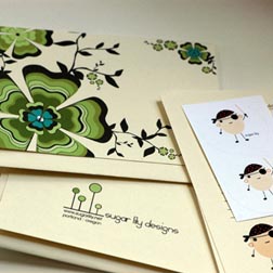 Sugar Lily Greeting Cards