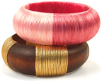 Thread Wrapped Bangles