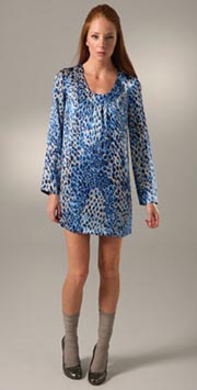 Tibi Leopard Shift Dress