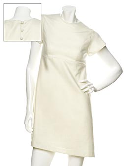 Vanessa Barrantes Button-Back Shift Dress