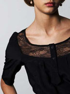 Veena Lace Yoke Blarney Blouse