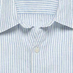 Washed Irish Linen Ellis-Stripe Shirt