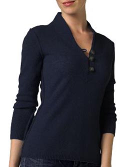 Wool Cashmere Henley Sweater