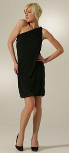 YAYA AFLALO Fans Noir Dress