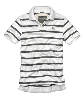 Mount Marshall Polo in Grey Stripe