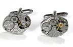 Steampunk Vintage Swiss Watch Parts Cuff Links