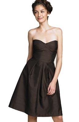 Velvet Torch Shantung Bustier Dress