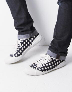 YMC Gingham Plimsoles