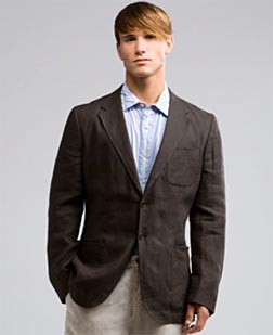 Brown Linen Blazer