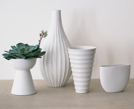 Ceramic White Vases