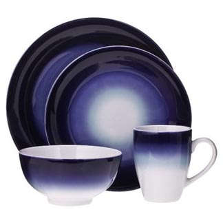 Ombre 16 Piece Dinnerware Set