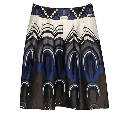 Printed Swing Skirt