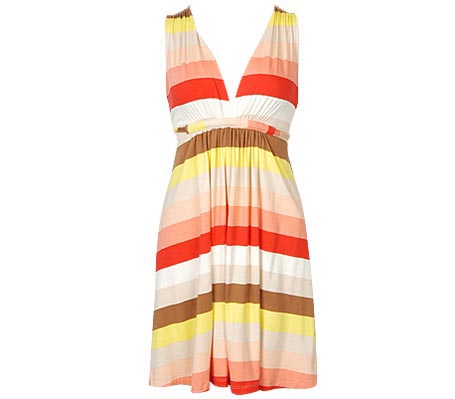 Retro Stripe Knit Dress