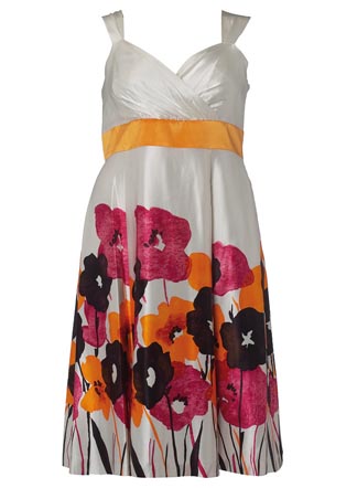Silk Poppy Dress