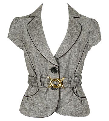 Cropped Linen Jacket