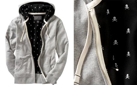 Mens Printed Lining Hoodies