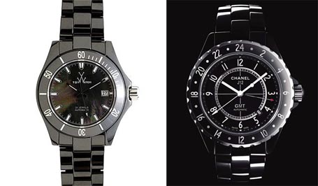 Ceramic Watch and Chanel J12