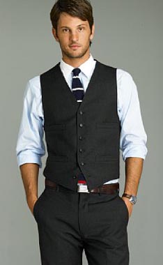 business casual with vest