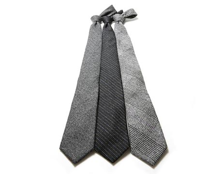 Grey Wool Tie