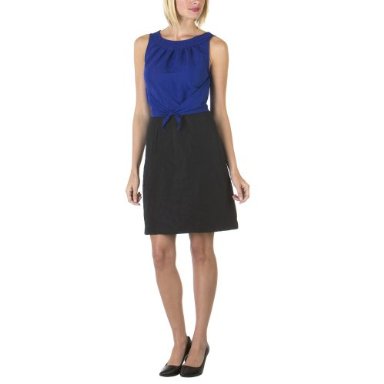 Richard Chai Colorblock Tie Front Dress