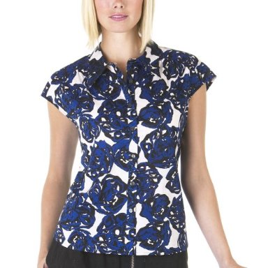 Richard Chai Rose Print Top