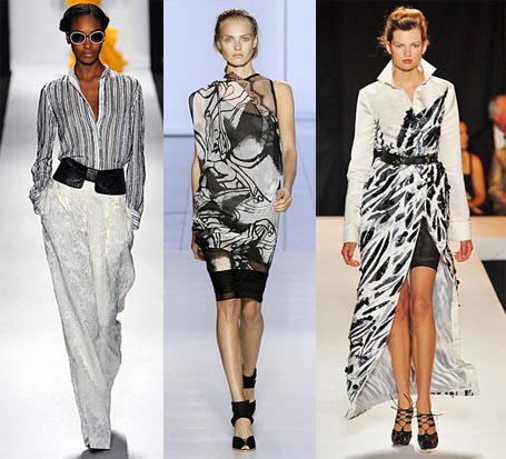Spring 2009 Fashion Week Trend: Black and White Pattern