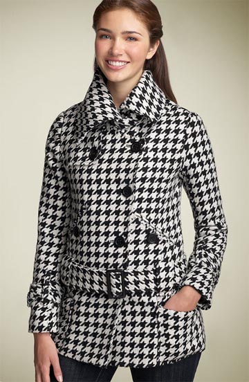 Coffee Shop Houndstooth Coat