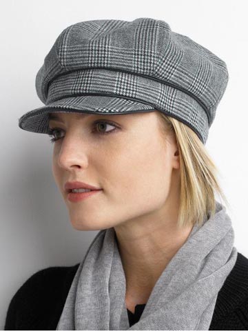 newsboy cap pattern. Houndstooth Newsboy Hat | $39