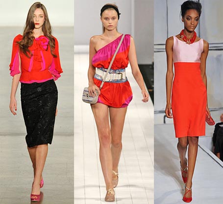 Spring 2009 Fashion Week Trend: Red and Pink