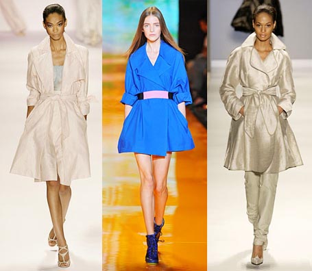 Spring 2009 Fashion Week Trend: Flared Trenchcoat