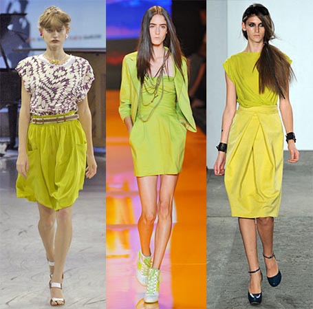 Spring 2009 Fashion Week Trend: Yellow Green