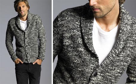 Mens Shawl Cardigan Sweater