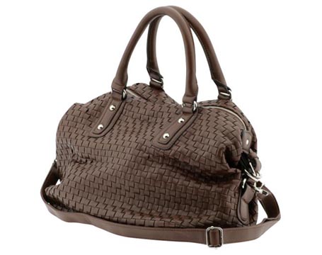 Melie Bianco Woven Satchel