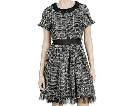 Frayed Tweed Dress