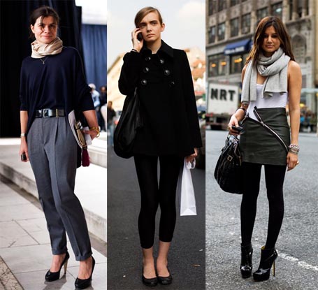 Long Cool Womanblack Dress on Shoes With Work Clothes  Courtesy Of The Sartorialist