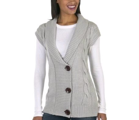 Merona Drop Shoulder Shawl Collar Vest