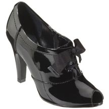 Mossimo Vergie Peep-Toe Patent Leather Booties