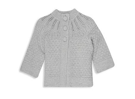 Pointelle Swing Cardigan