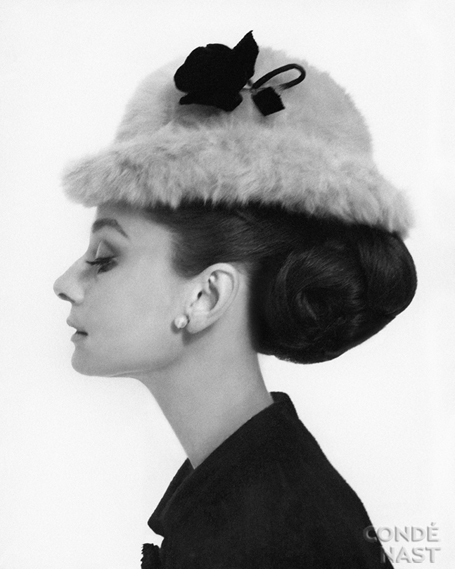 Cecil Beaton's 1964 silhouette portrait of Audrey Hepburn showcases her