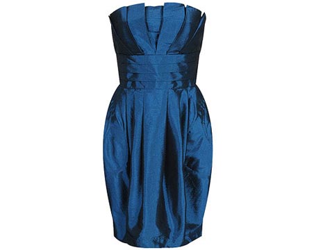 Blue Dress on Origami Cocktail Dress Omiru Style For All
