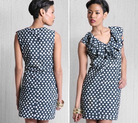 people-tree-ruffle-neck-dotty-dress_070509 people-tree-ruffle-neck-dotty-dress_070509