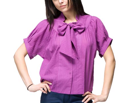 textured-gauze-bow-neck-top_071909 textured-gauze-bow-neck-top_071909