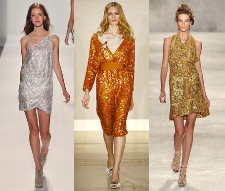 Dress Shopping on 2010 Fashion Week Trend Sequined Disco Dresses Omiru Style For All
