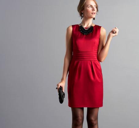 satin-trim-sheath-dress_113009 satin-trim-sheath-dress_113009