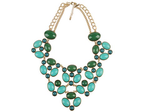 Polished Stone Bib Necklace - Omiru: Style for All