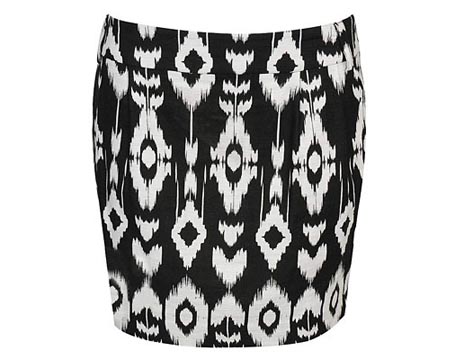 Linen Ikat Contrast Skirt - Omiru: Style for All